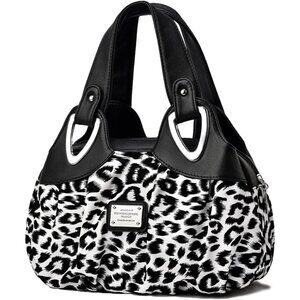 Vegan Leather Handbag for Women Large Tote Multi Pocket Soft Hobo Purse